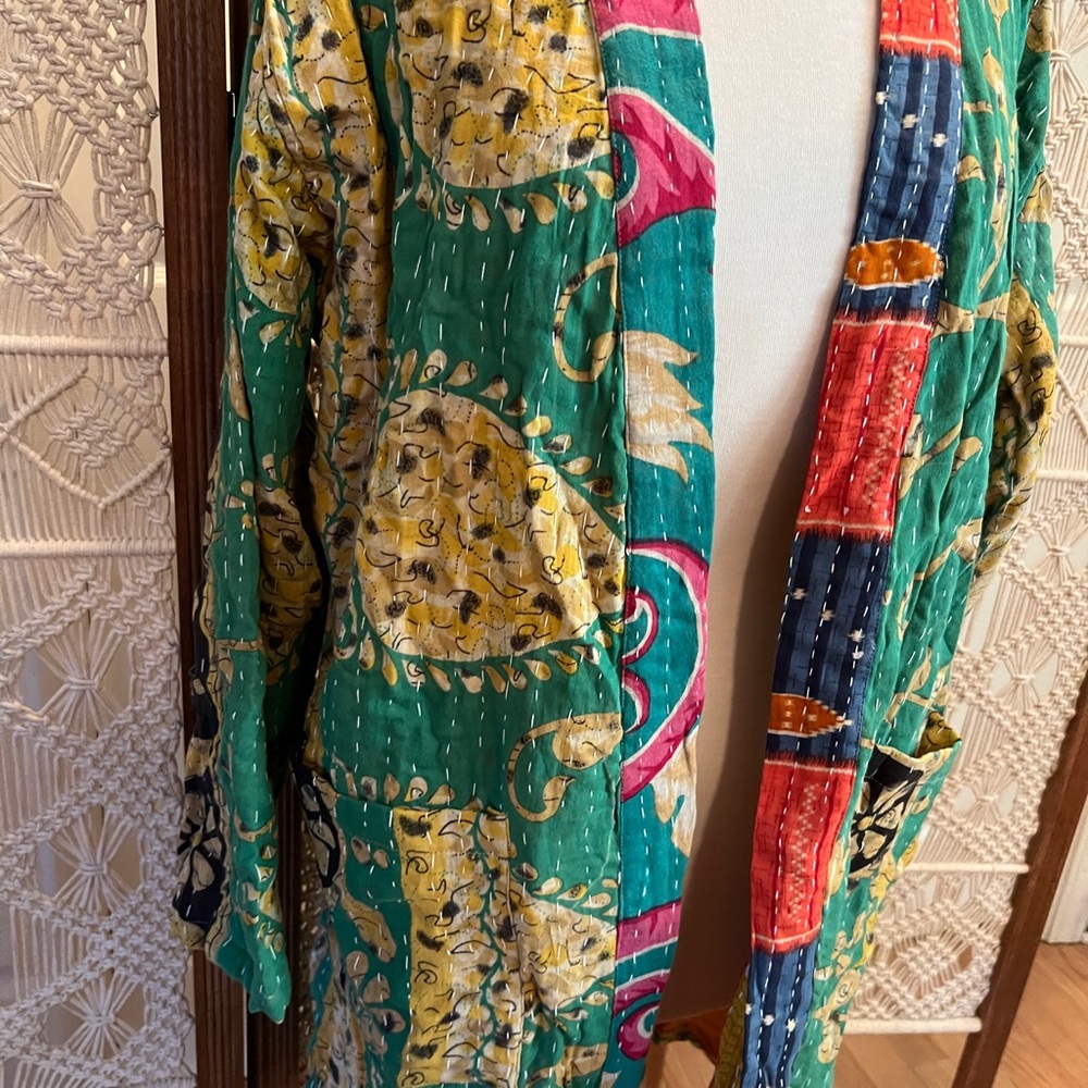 Kantha Reversible Kimono Jacket - Picture 2 of 8